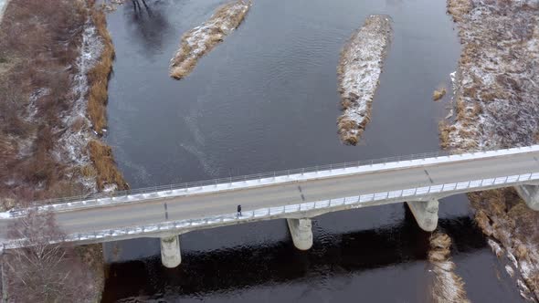 Aerial View of Bridge