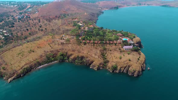 cliff landscape on the lake Tanganyika