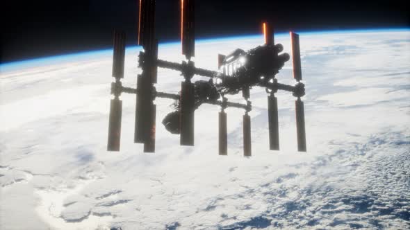 A View of the Earth and a Spaceship alt