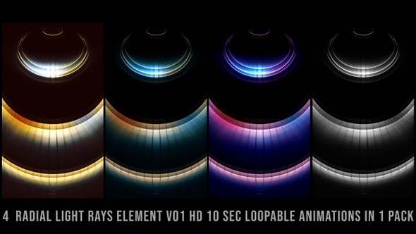 Radial Light Rays Element Pack V01