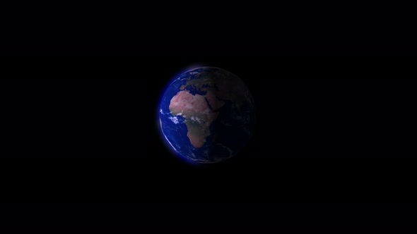 Night to day 3d realistic planet earth