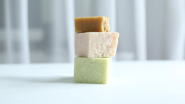 Handmade organic natural soap.