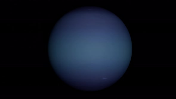 Spinning planet Neptune.