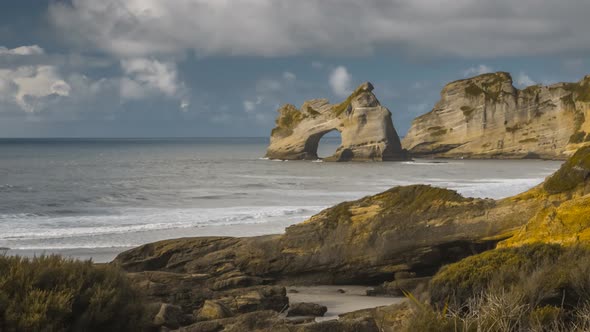 Archway on New Zealand coast