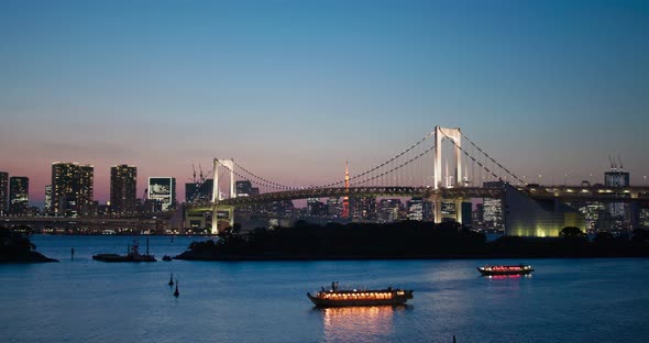 Odaiba, Tokyo Bay at Sunset