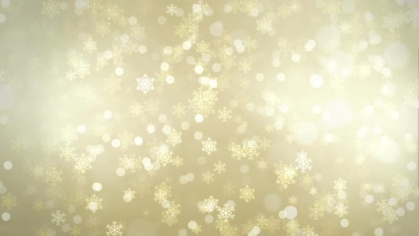 Gold Snowflake Bg 01 Hd