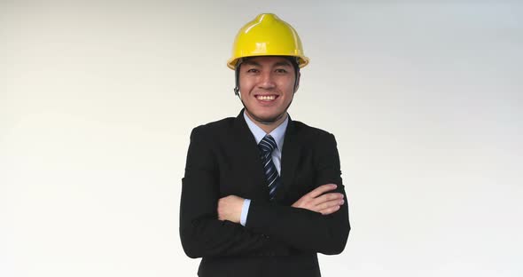 Asian Engineer Smiling