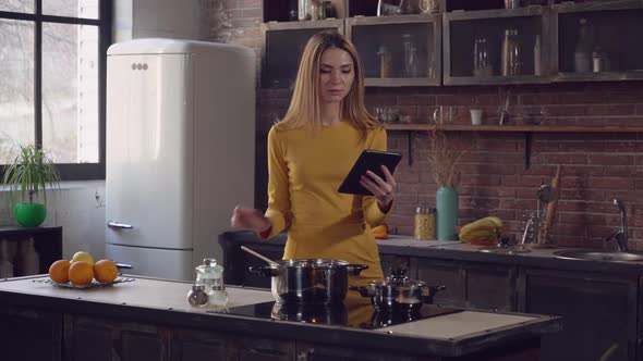 Female Cook Lunch for Family