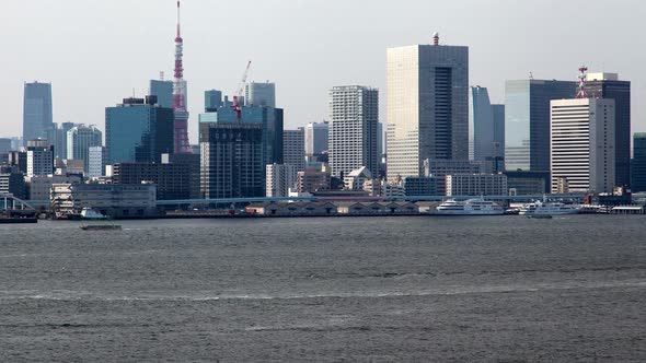 Tokyo Cityscape Minato City Japan Time Lapse