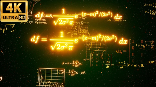 Math Formulas Background 4k