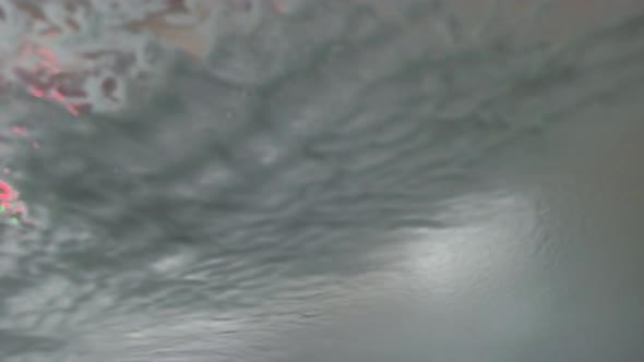 Point of View Through the Windshield at a Car Wash, Wash, Soap, Scrub, Dry