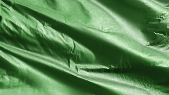 Libya textile flag waving on the wind. 10 seconds loop.