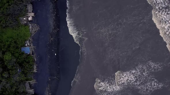 FULLHD Epic Storm on the Mengening Beach Aerial