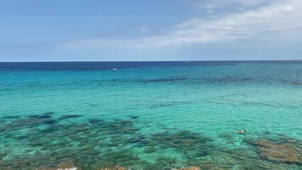 Beach and blue sea