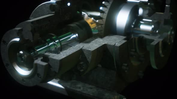 Metal Closeup Gear Box alt