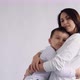 Beautiful Woman Holds a Son - VideoHive Item for Sale