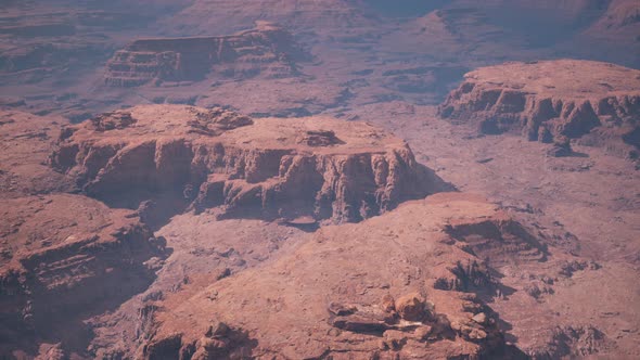 Aerial Panoramic View of Grand Canyon