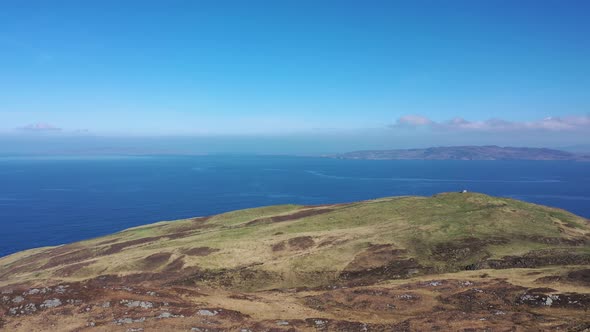 Aerial View of Dunmore Head By Portnoo in County Donegal Ireland