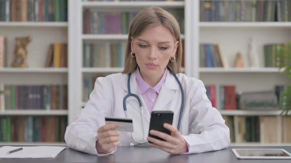 Online Payment on Smartphone By Lady Doctor