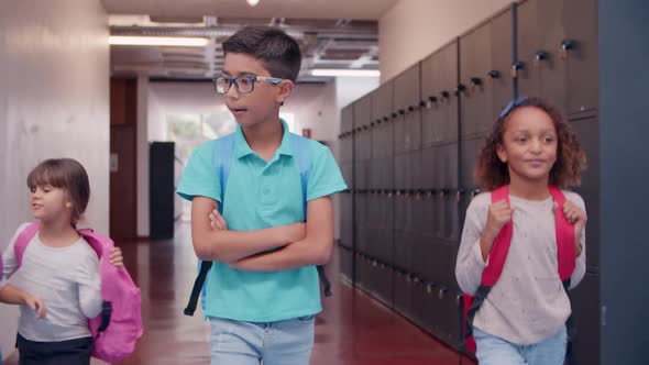 Diverse Group of School Students of Different Ages