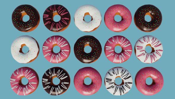 Donuts Animated Background