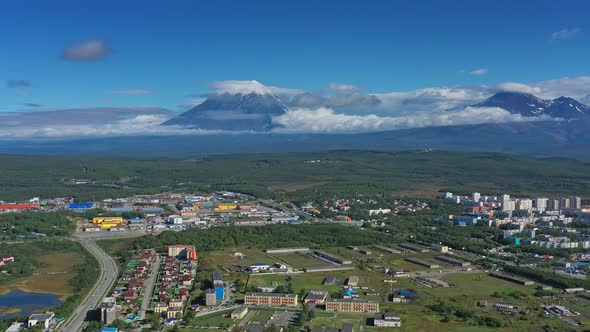 PetropavlovskKamchatsky City Aerial