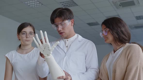 Close Up View of Teacher and Students in Glasses