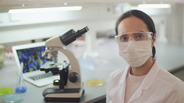 Doctor Video Footage - A Woman Scientist Working Inside A Laboratory