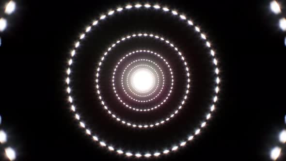 Circle Glitter Light 4K Loop 01