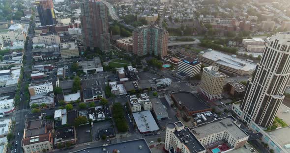 Tilt Down Aerial of a New Rochelle Westchester