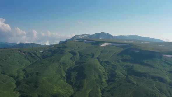 Aerial Summer Mountain Landscape