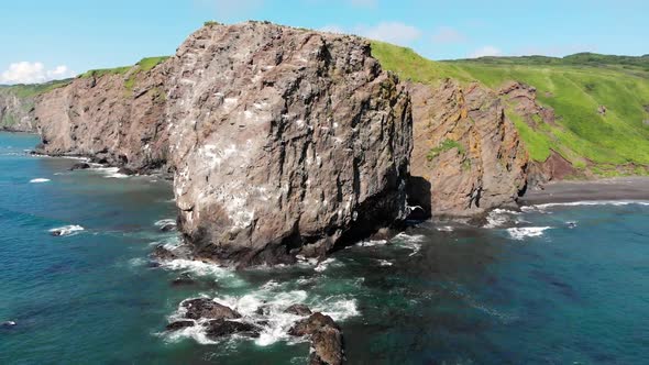 Scenic High Rocks in the Pacific Ocean