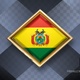 Bolivia Flag Rotating Badge 4K Looping with Transparent Background - VideoHive Item for Sale