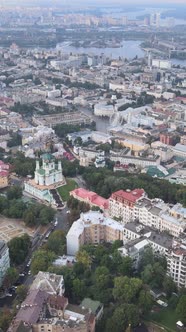 Kyiv Ukraine Aerial View of the City