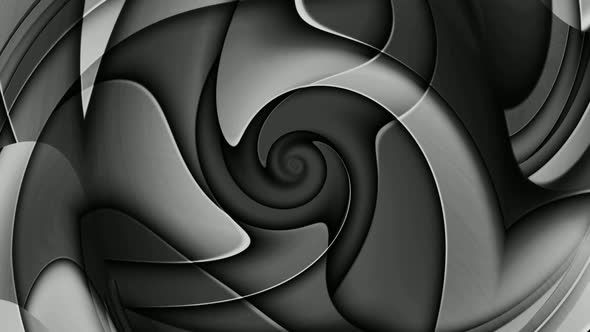 Black White Color Twirl Background Animation