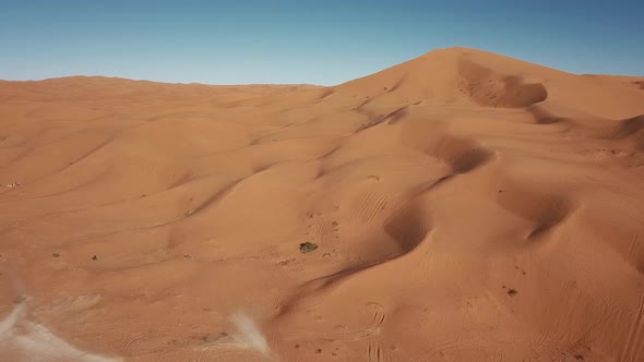 Aerial View Of The Sahara Desert, Near Taghit, Algeria