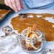 Making gingerbread cookies. Child cuts circle and put it on baking sheet - VideoHive Item for Sale
