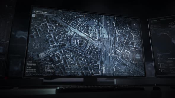 Spying software is tracking the location of the drug dealers in the huge city alt