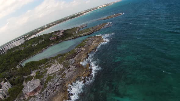 Turquoise Coastal Lagoon in Quintana Roo