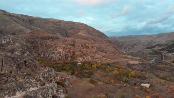 Samtskhe Javakheti Region Terrain Around Vardzia