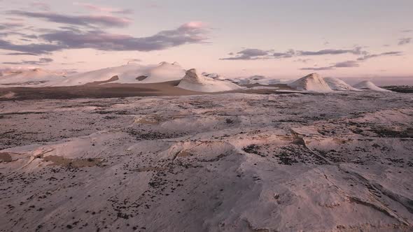 Landscapes Of The White Desert In Bahariya