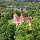 Aerial Drone footage of scenic Edole Castle in Ēdole parish, Latvia - VideoHive Item for Sale