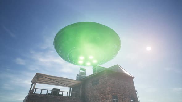 UFO is Flying Over the House alt