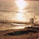 Plastic Debris on the Beach Swaying on the Waves - VideoHive Item for Sale