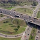 Beautiful drone shot of highway multi-level junction road in Kyiv. - VideoHive Item for Sale