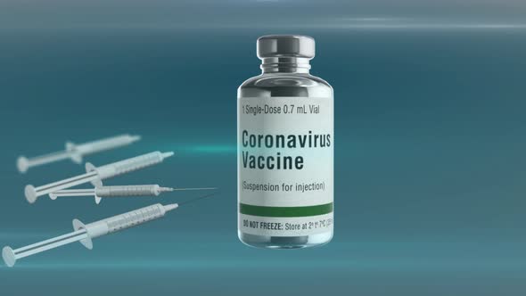 Vaccine And Syring Covid 19 - 4K