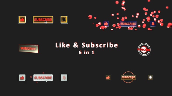 Like Subscribe And Get Notified Buttons