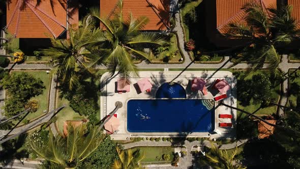 Girl is Swimming in the Pool