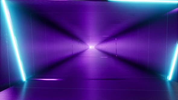 3d Neon Tunnel Futuristic Laser Background Purple Pink Blue Ultraviolet Led Lamp alt
