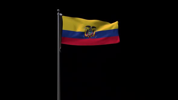 Ecuador Flag With Alpha 2K